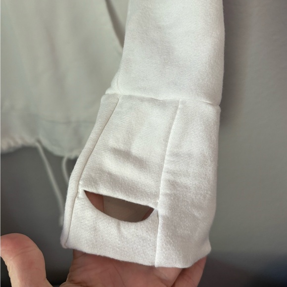 Soft Surroundings Cowl Neck Sweatshirt/Tunic.  Thumb sleeves and front pocket. L - Picture 2 of 8